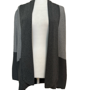 Karson & Taylor Gray Open Front Cardigan Sweater